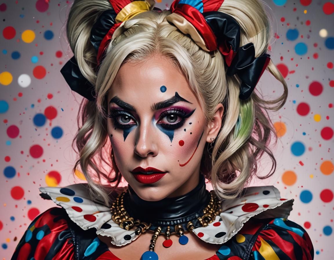 Pop Art Portrait: Harley Quinn as Lady Gaga