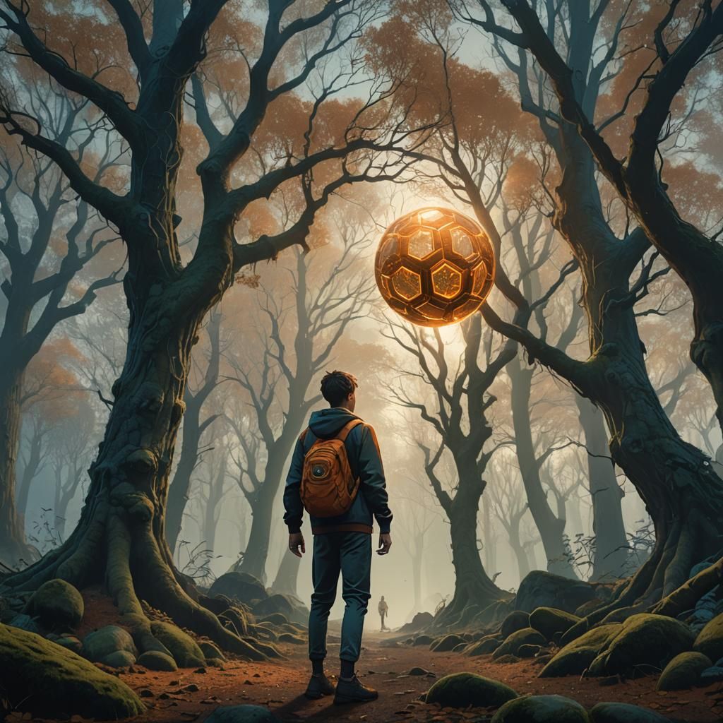 Phil Foden in Mystical Forest: Fantasy Concept Art