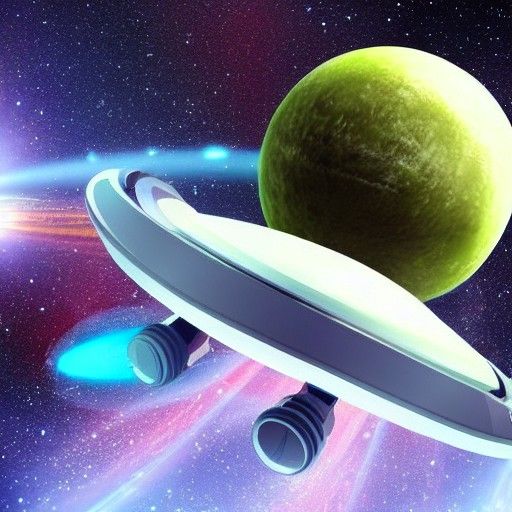 Spaceship Assaulting a Planet in Sci-Fi Scene