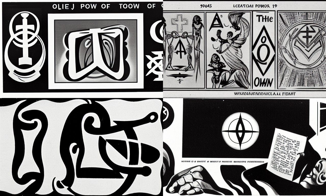 Occult Symbols Explained in 1950s Style