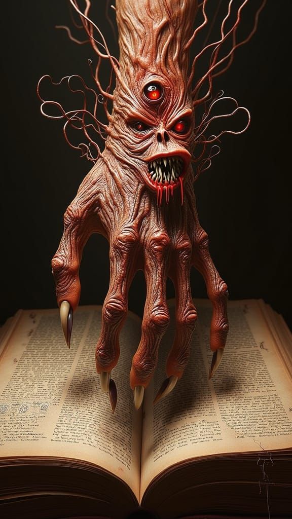 Evil Dead Book Monster Erupts with Claws and Fangs