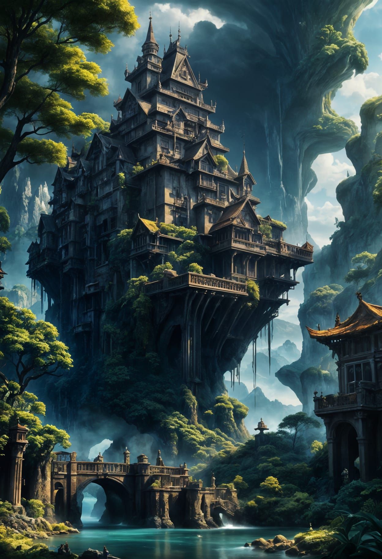 Epic Cinematic Citadel Digital Matte Painting