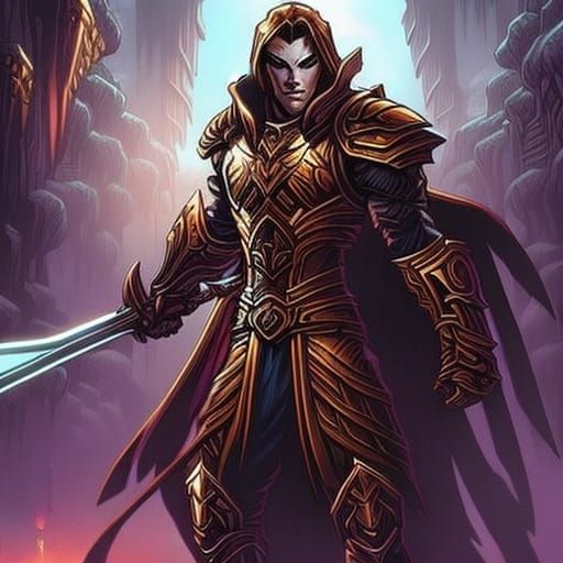 Paladin of the Light in Comic Book Art