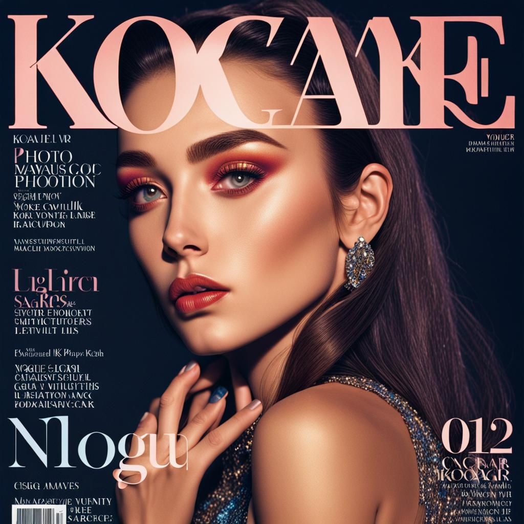 Popstar on Vogue Cover in Photorealistic Style