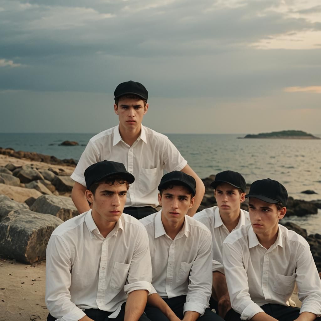 Yeshiva Boys' Anger by the Sea: Cinematic Still