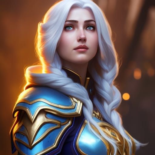 Jaina Proudmoore: Female Frost Mage Portrait