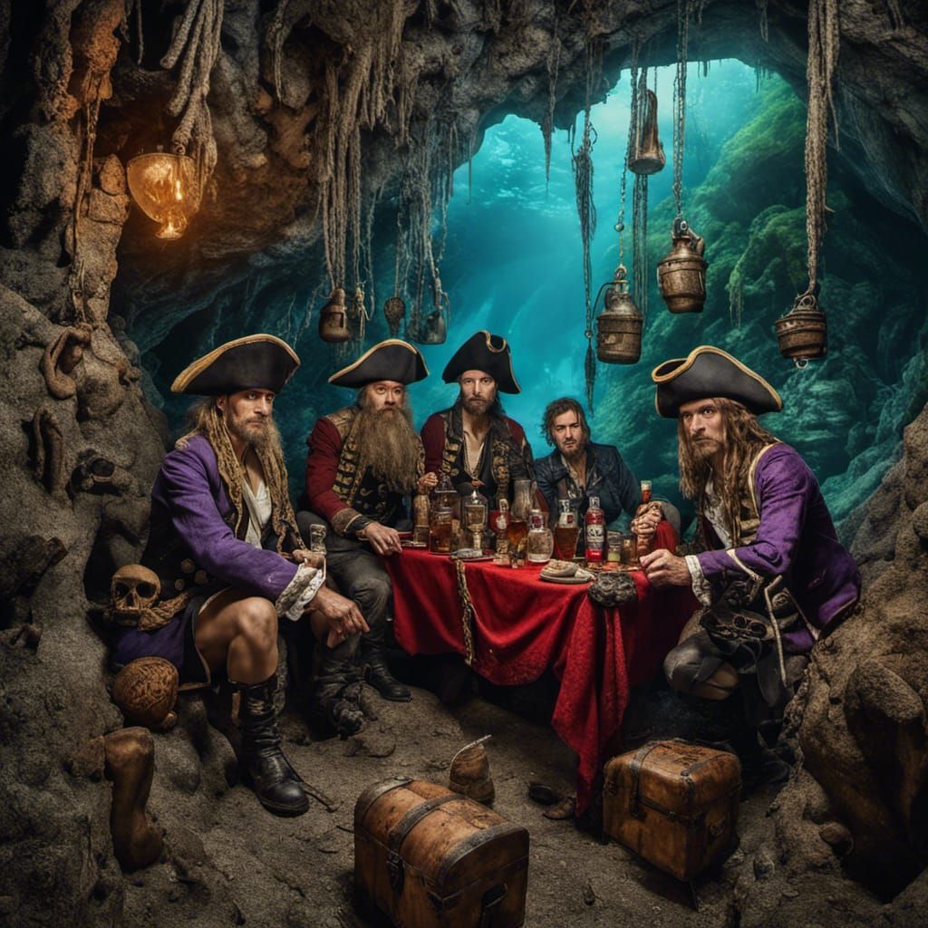 In the pirate hideout