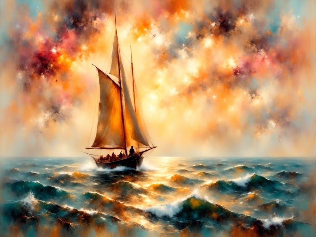 <lora:ImpressionistMusings:1.0> sailing at the sunset