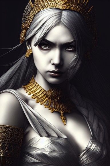 Queen Gorgo of Sparta: Digital Illustration