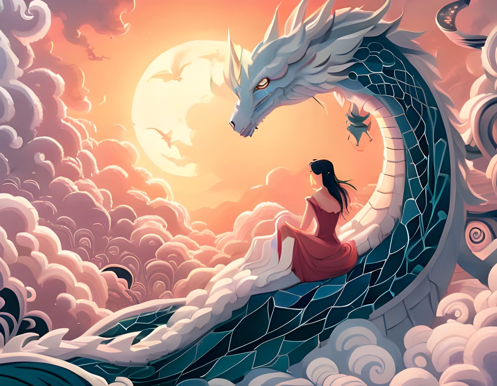 Girl and Dragon in Fairyland: Animation Style