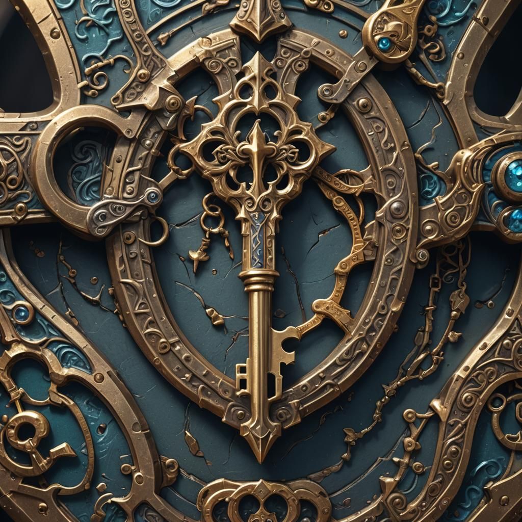 Detailed Key to Chastity Belt: Fantasy Concept Art