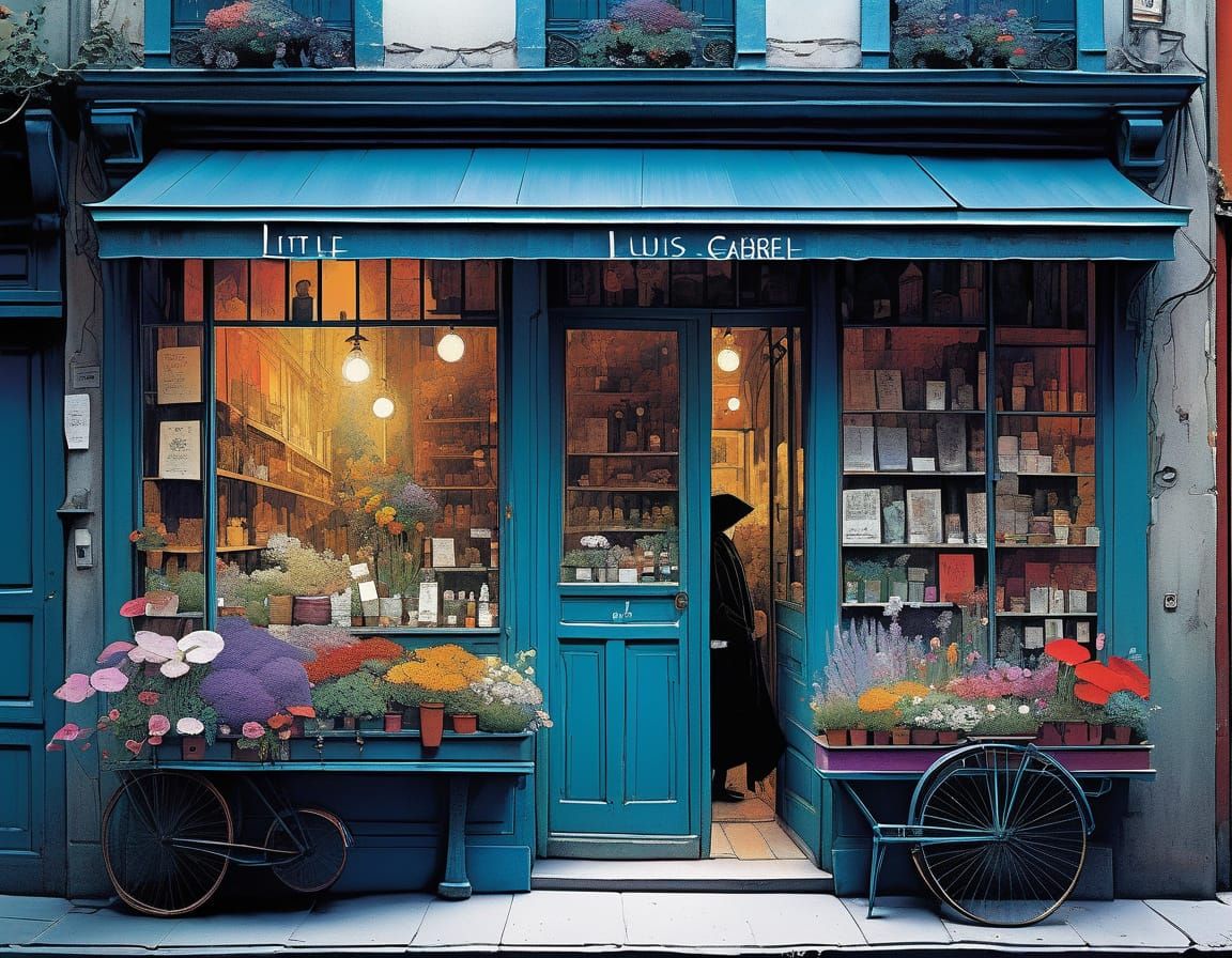 Charming Flower Shop with Complementary Colors
