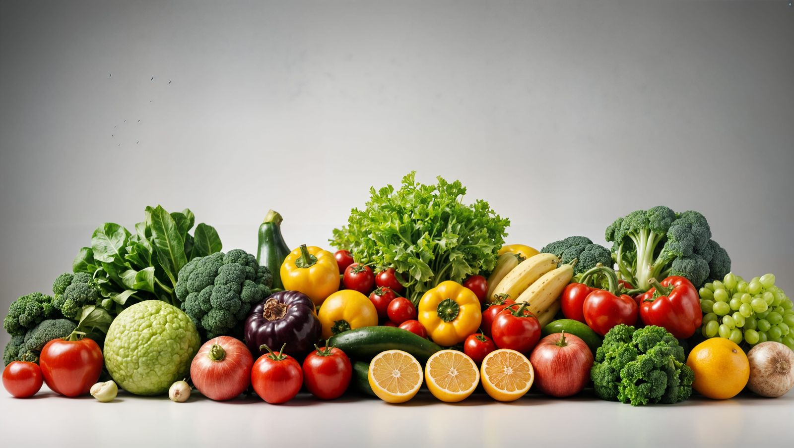 Colorful Fruits and Vegetables on Panel