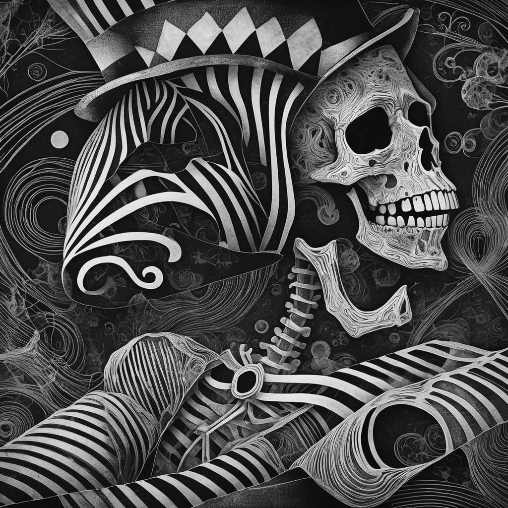 Spooky Black and White Photogram with Rayograph Technique