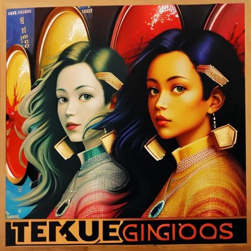 Spiral Galaxies in Murano Glass, Cubist Style