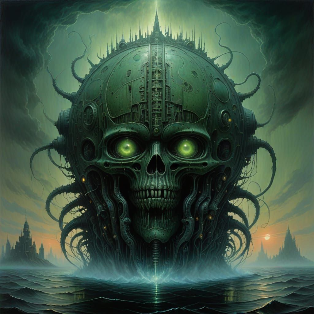 Mysterious Bio-Mechanical Leviathan Rises from the Depths