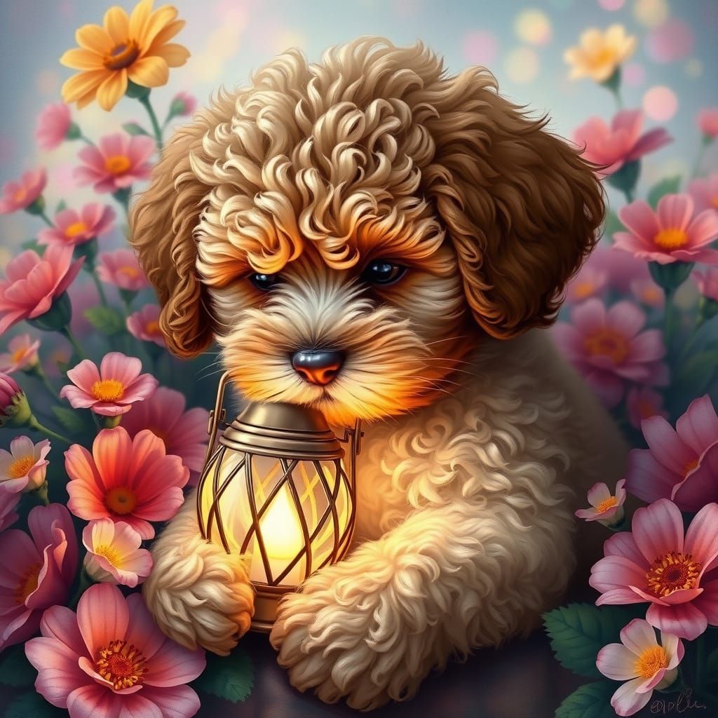 Cavapoo, Holding Lantern