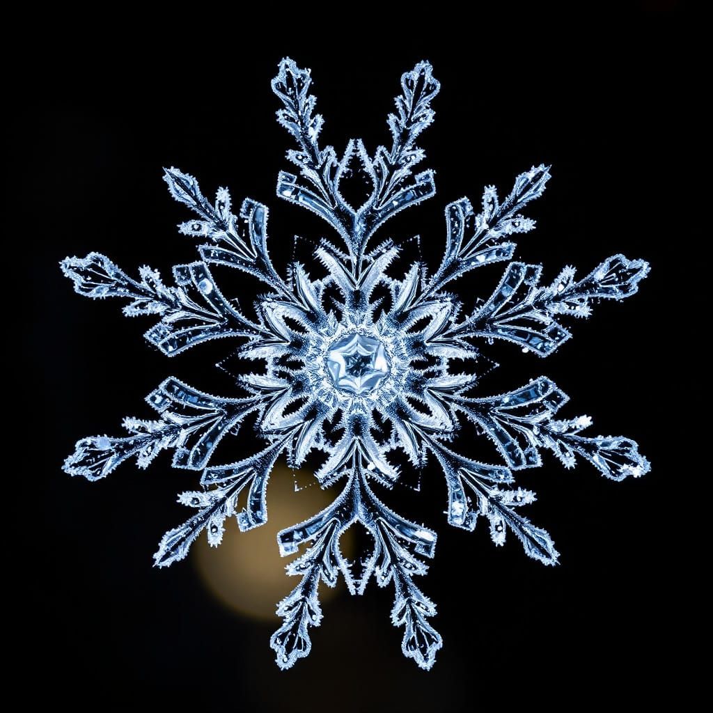 Snowflake Double Exposure