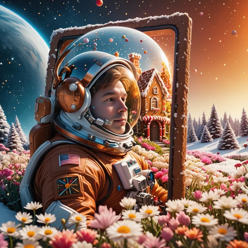 Gingerbread House in Winter Wonderland