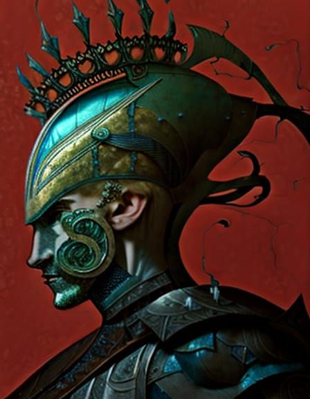 Powerful Son of Poseidon in Silver Armor