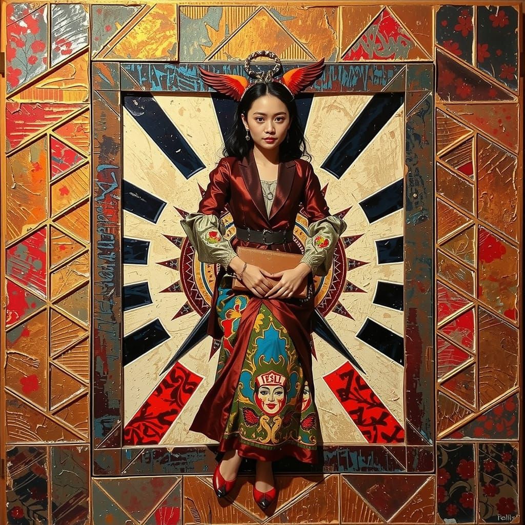 Etched Sketch of an Artist's Work