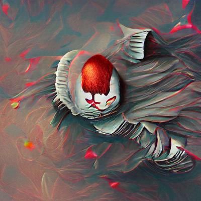 Menacing Pennywise Clown Illustration