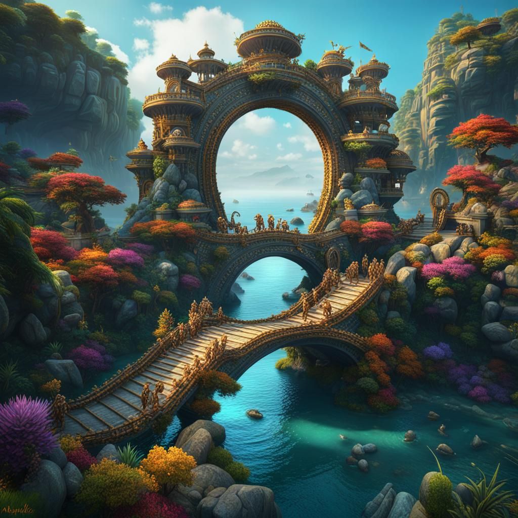 lot of monkeys build a bridge made of stones_written_name_Ram in sea Head of monkeys write RAM, राम on each stone