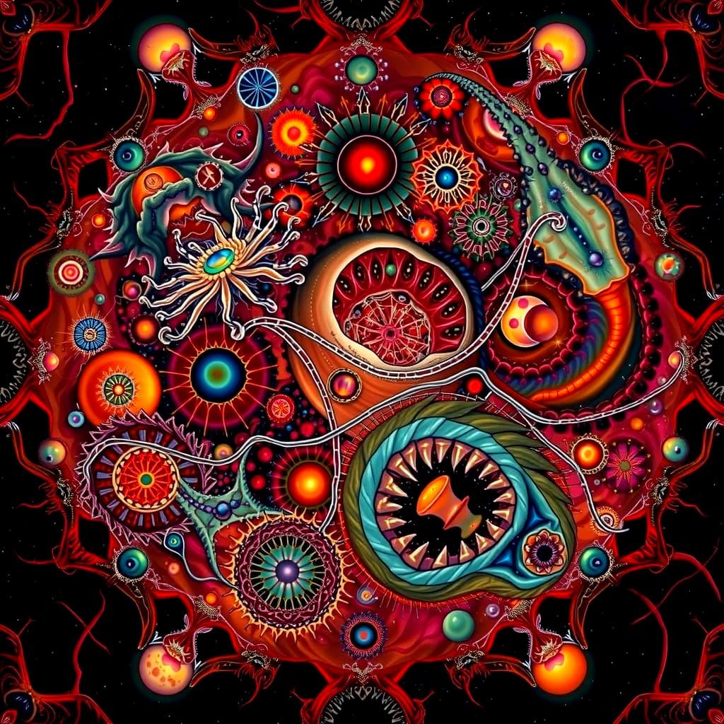 Microscopic Universe Teeming with Alien Life