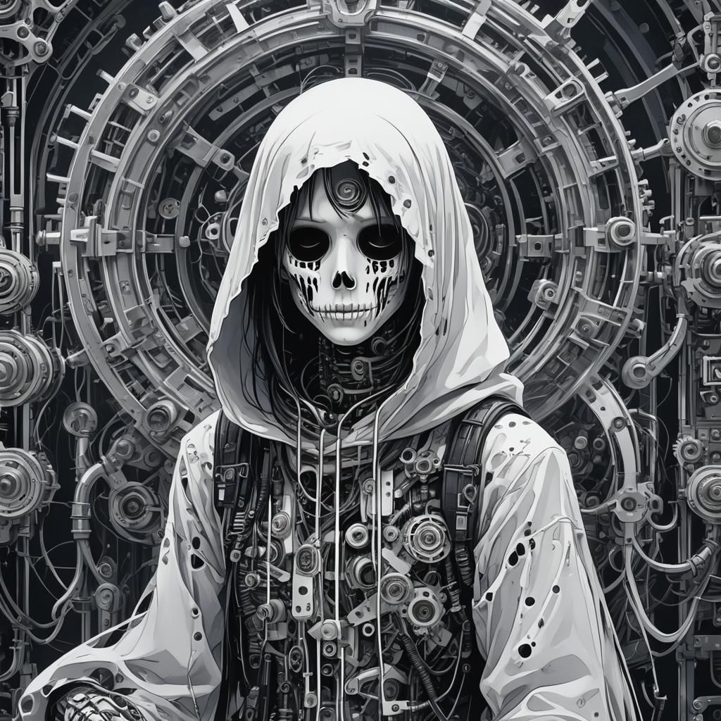 Ethereal Ghost Emerges from the Machine