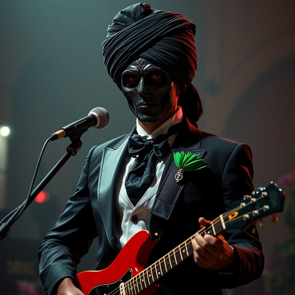 Wraith Guitarist at Cyberpunk Masquerade