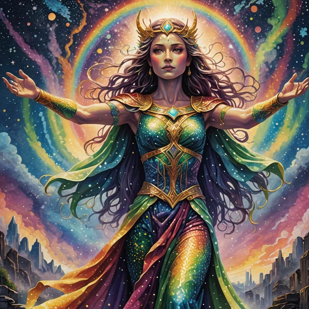Rainbow goddess