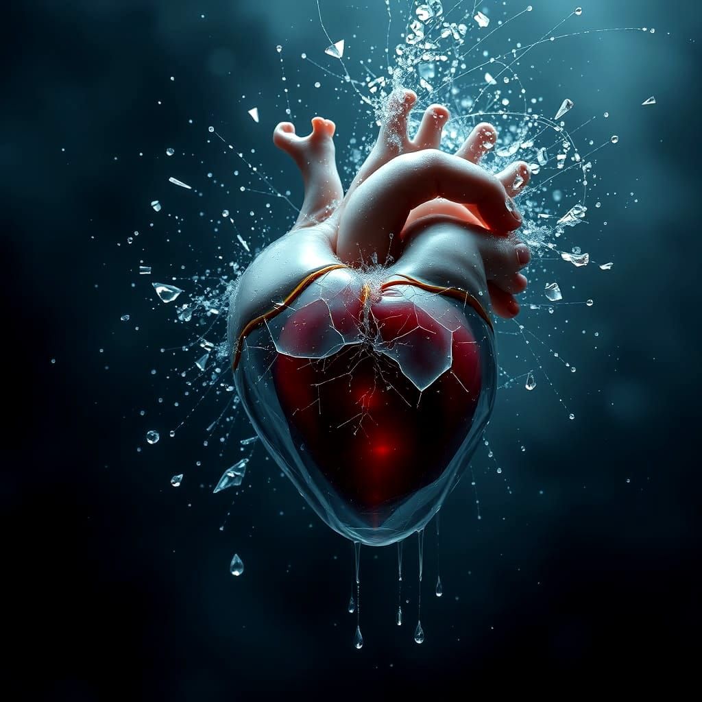 Emotional Despair Unleashed in Shattered Heart