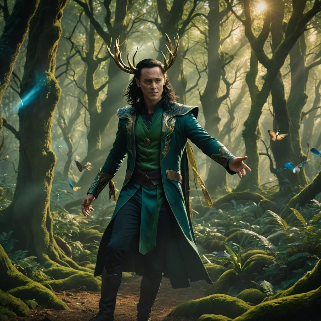 Loki's Fairy Dance: A Cinematic Forest Scene