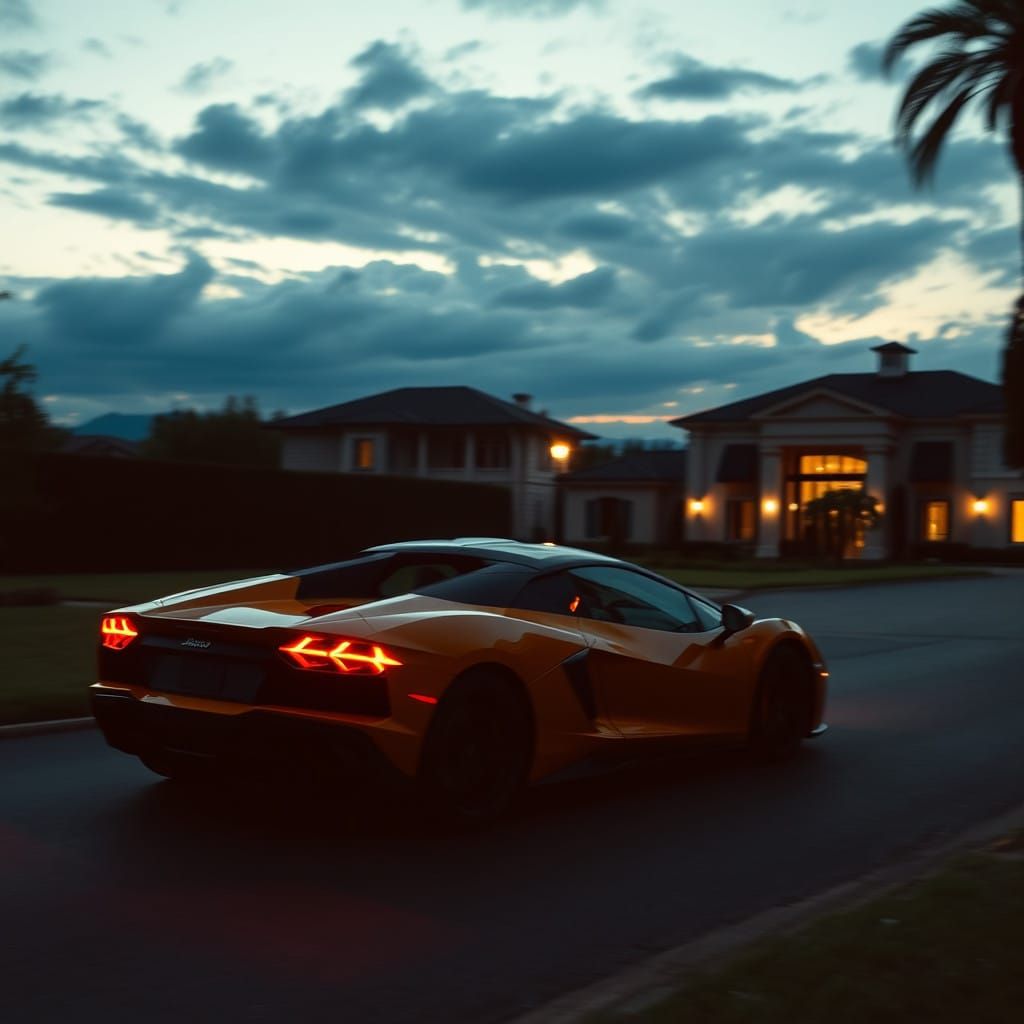 Luxury Lifestyle of a High-Roller as Sunset Descends