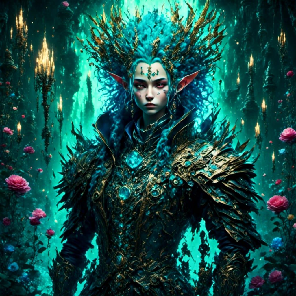 Colorful Medieval Jester in High Resolution