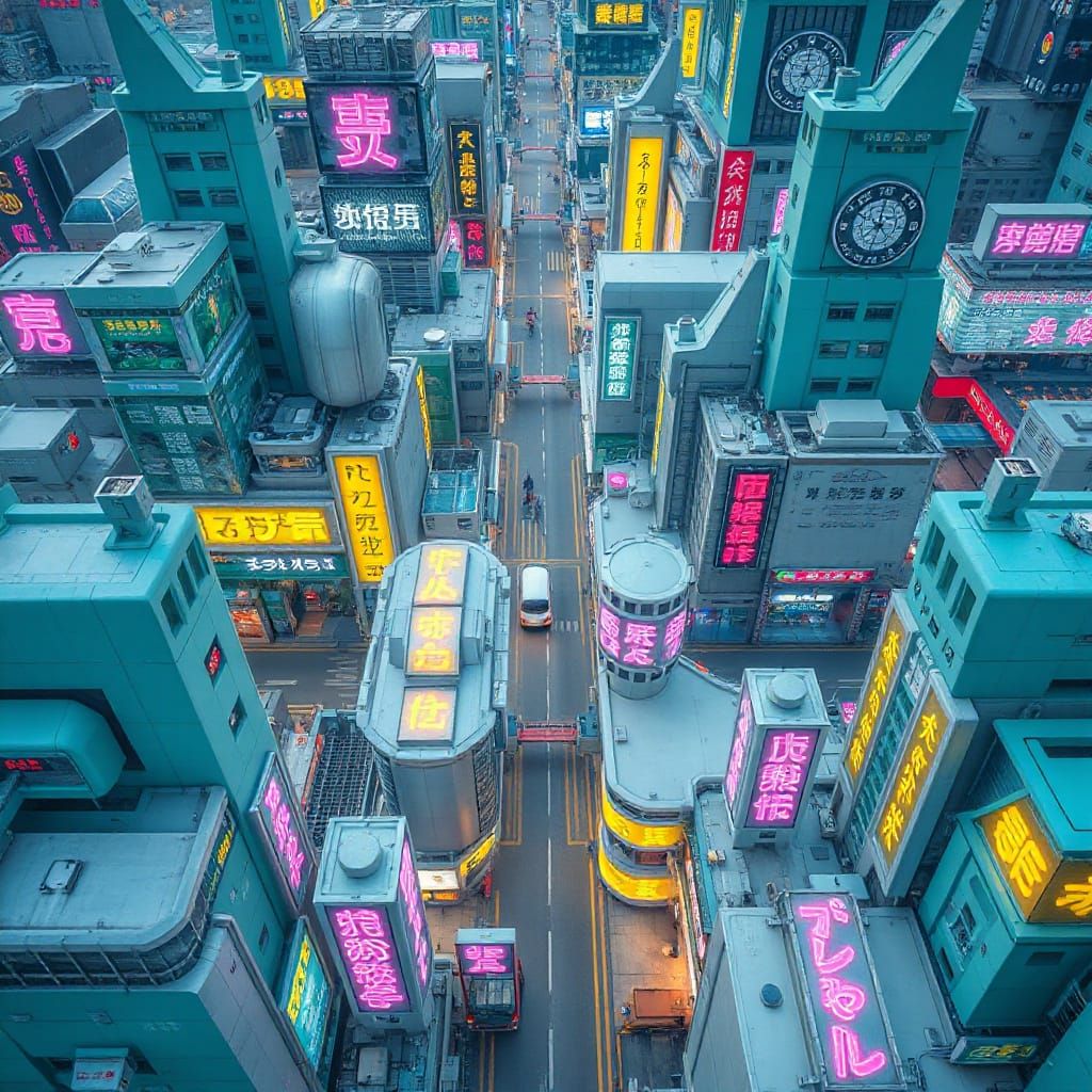 cyberpunk city