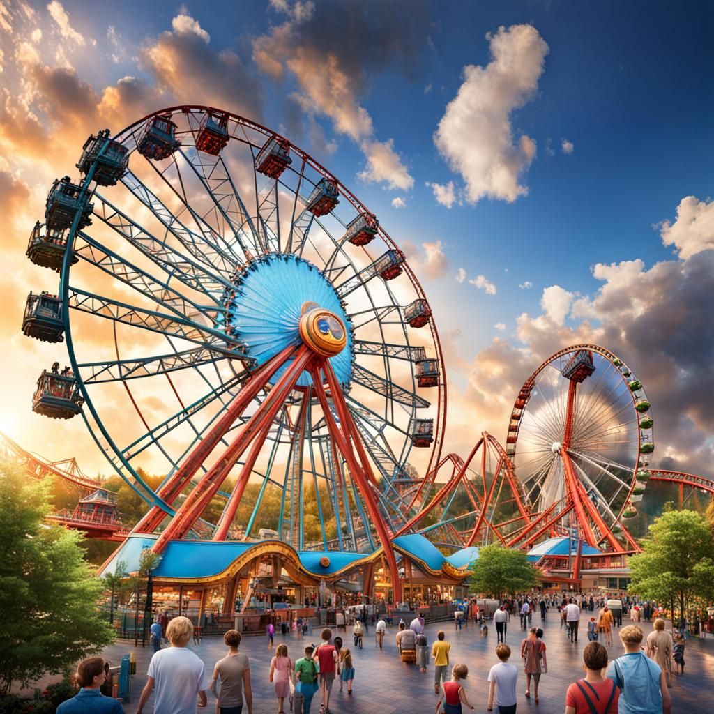 Spectacular Theme Park of Thrilling Attractions