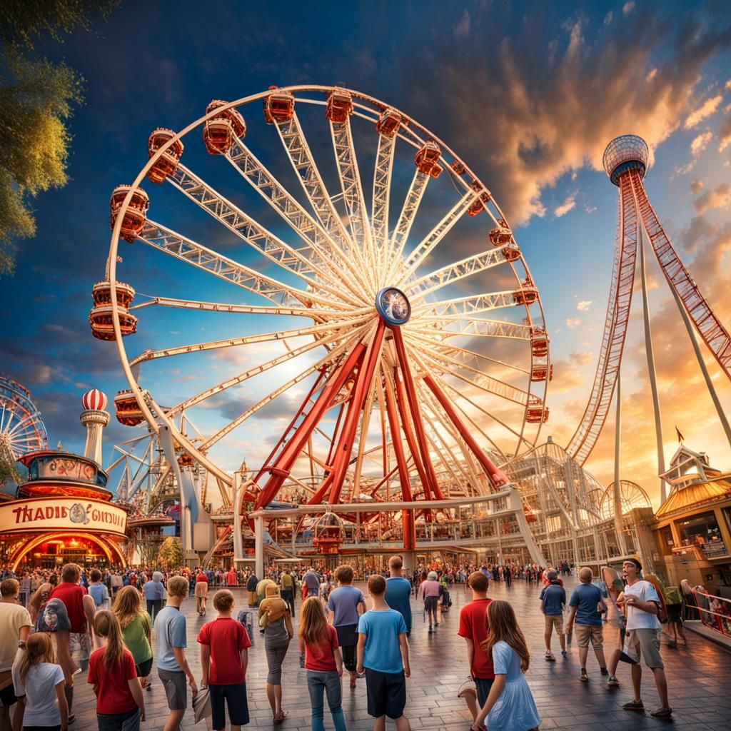 Spectacular Theme Park With Thrilling Attractions