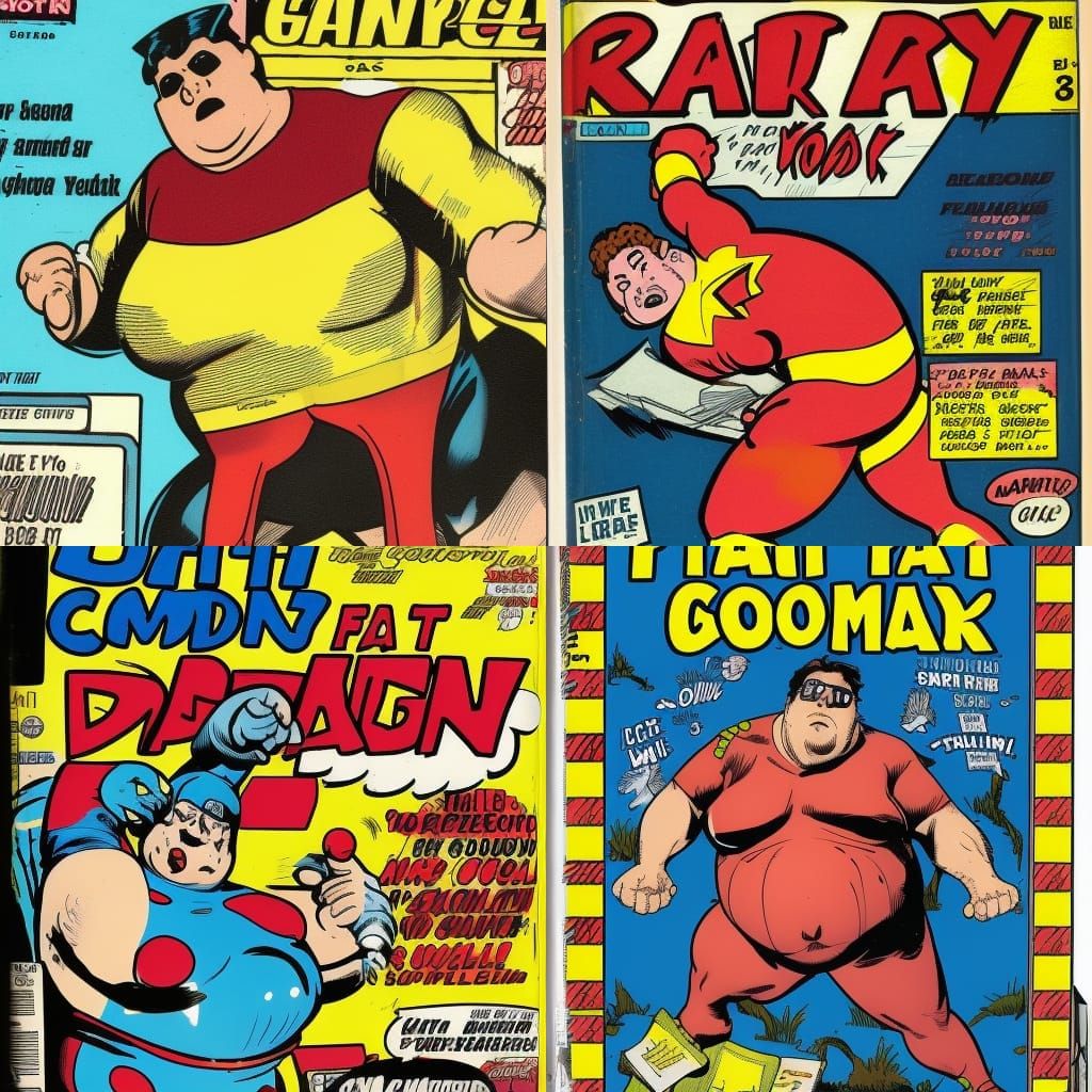 AI Generated Image of a Comic Book Nerd