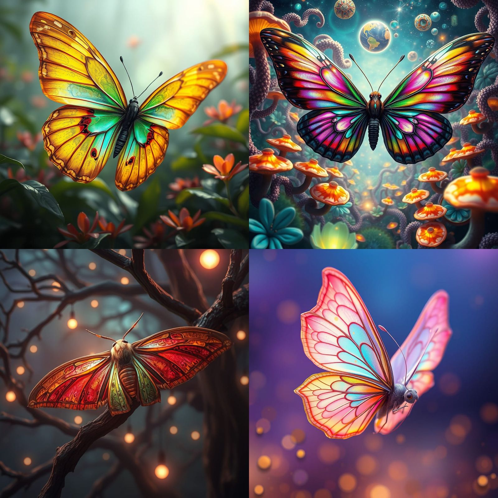 Fantastical Butterfly in Detailed Matte Painting