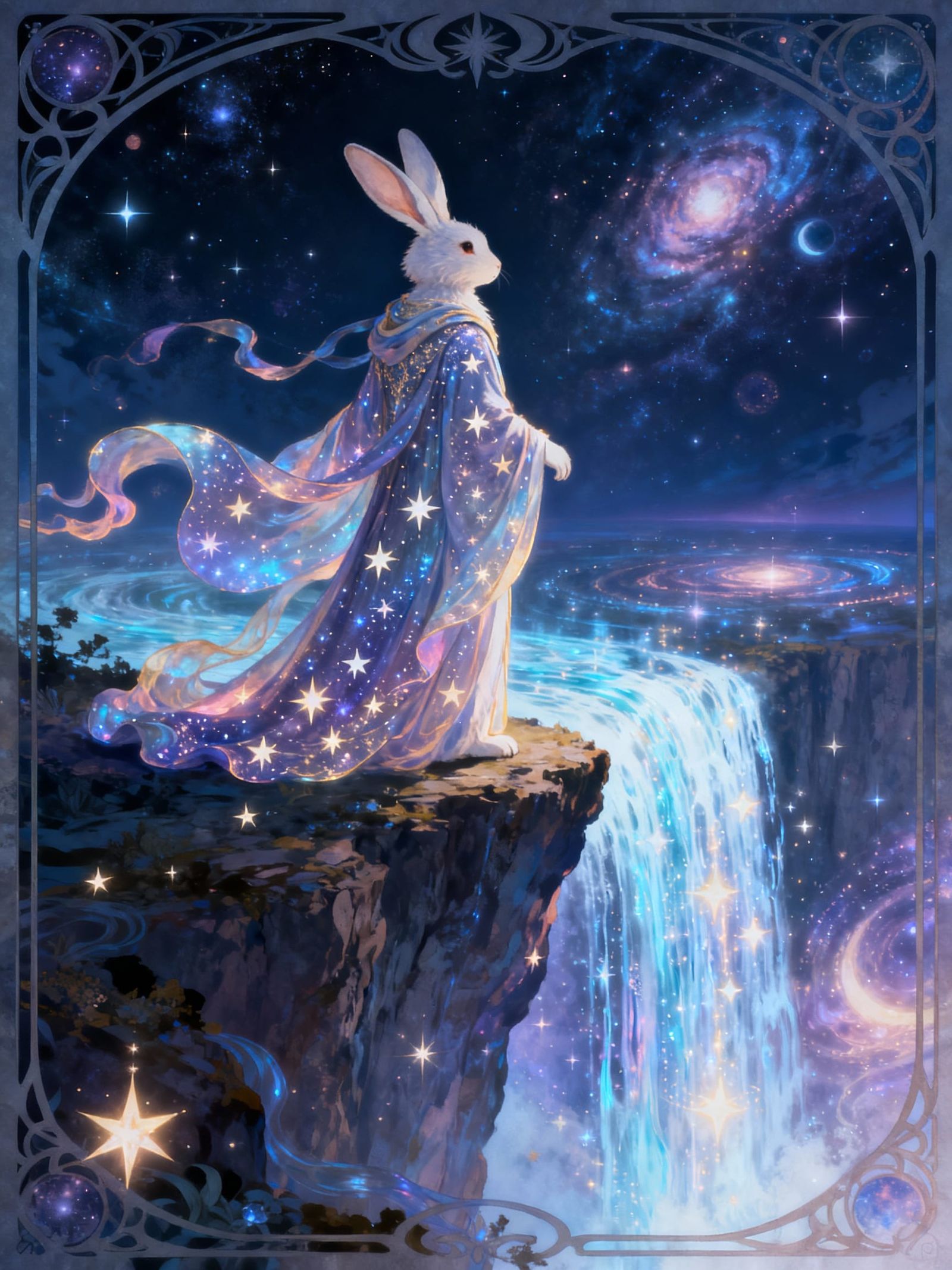 Cosmic Rabbit at Starlight Waterfall