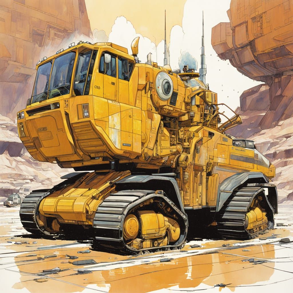 Nuclear Bulldozer: Moebius, Mead, and Dociu Inspired Design