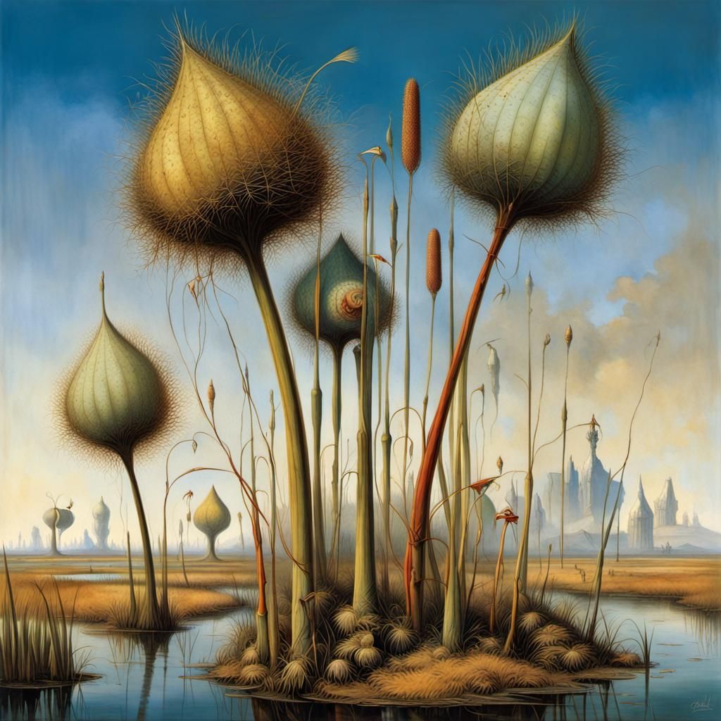 Botanical Hybrid in Surrealist Style