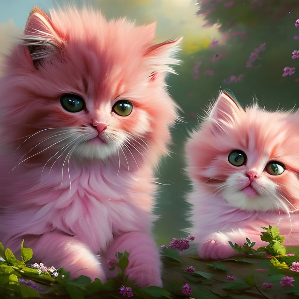 Pink Kittens Should Naturally Exist