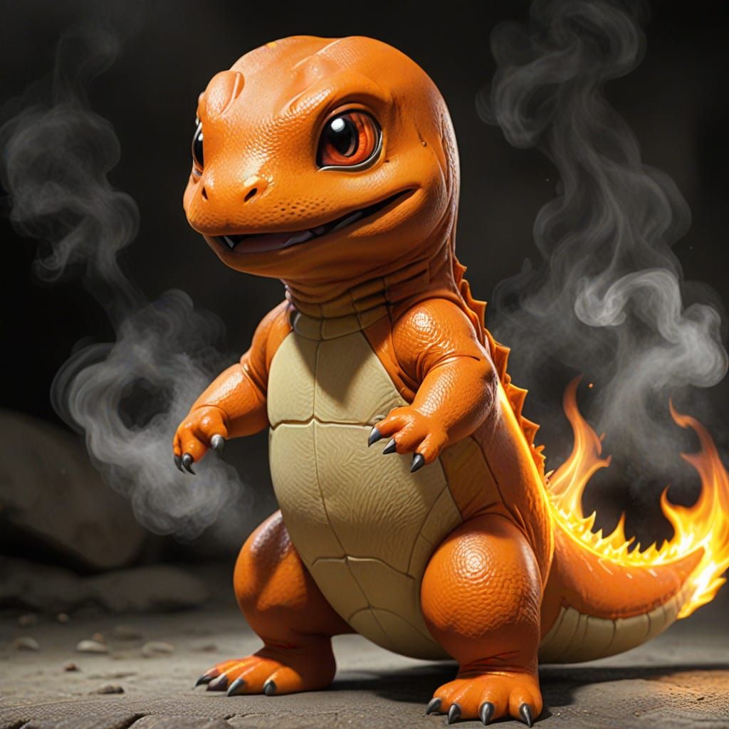 Photo-Realistic Charizard-Inspired Lizard