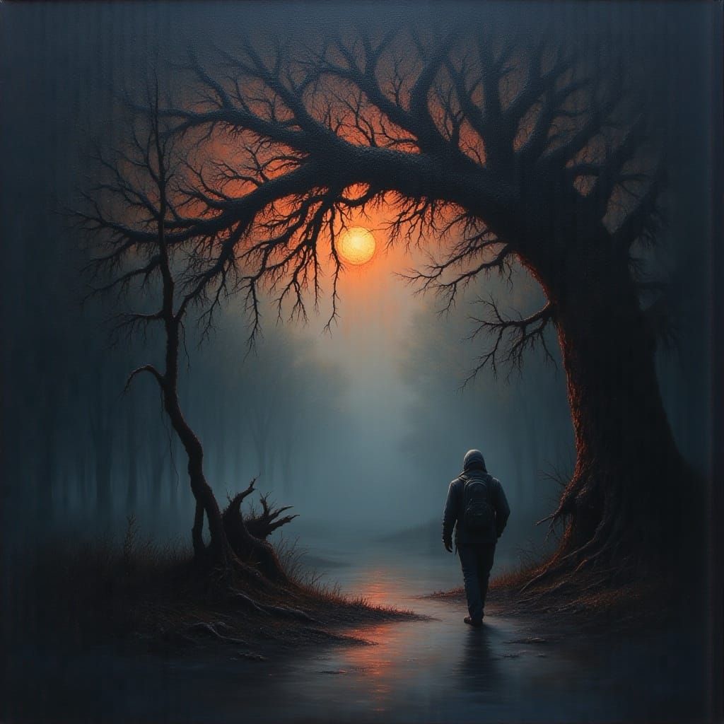 AI Generated Macabre Art Style Image