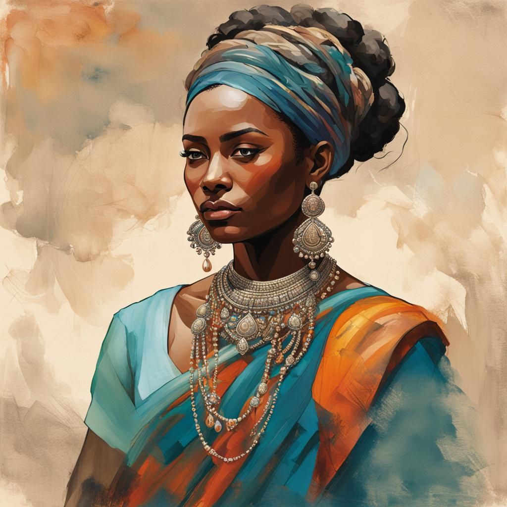 Epitome of Grace: A Portrait of Strength and Kindness