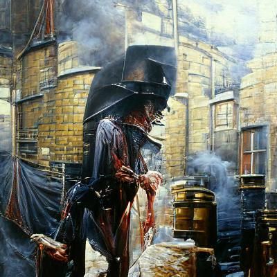 Jack the Ripper as Oil Painting