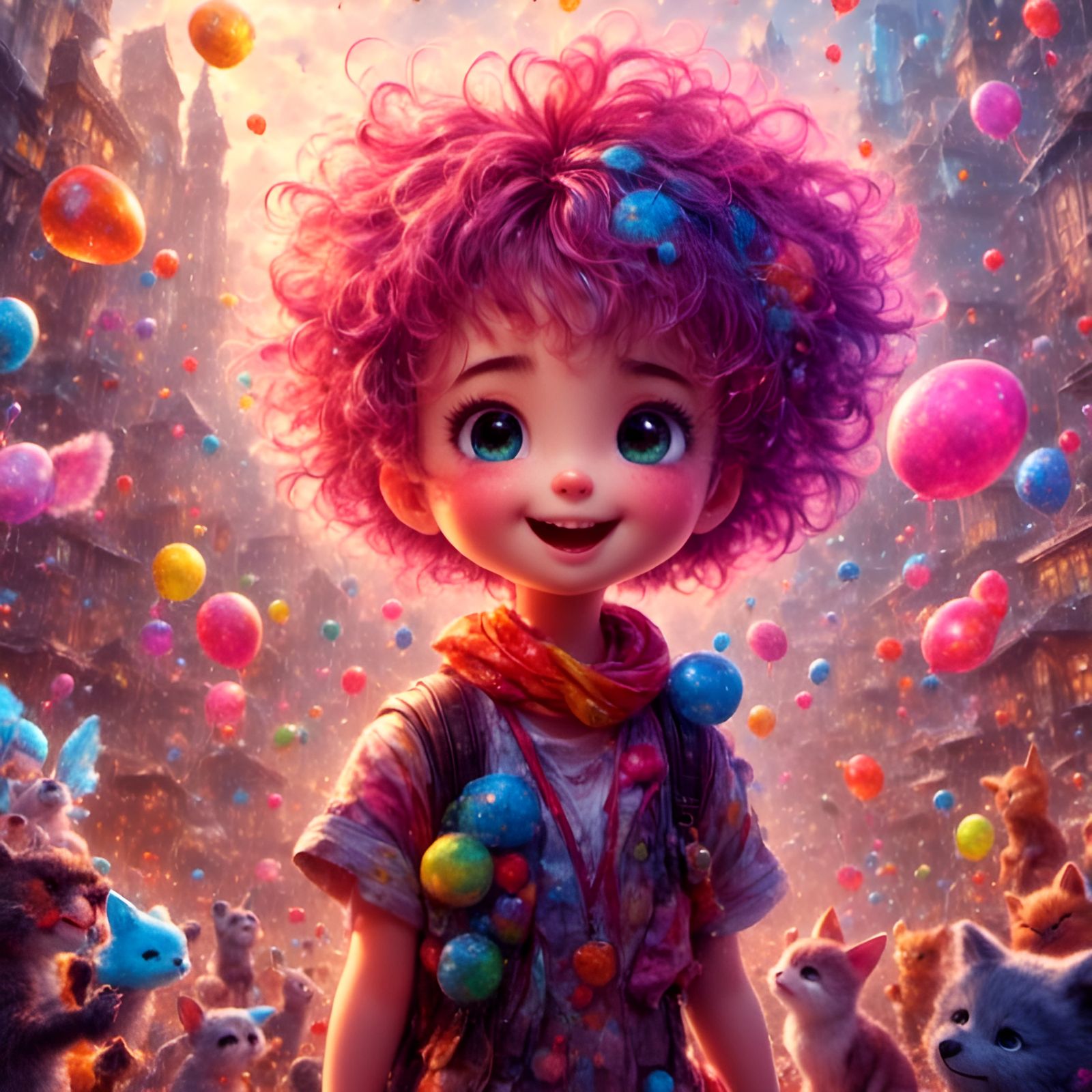 Adorable Floof Created with LoRA Models