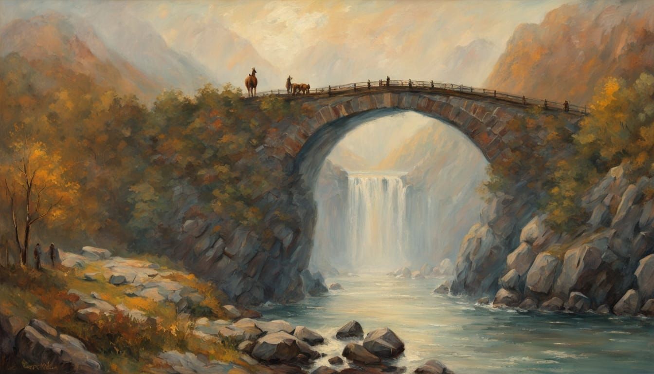 Baroque Landscape with Kangaroo at Golden Hour